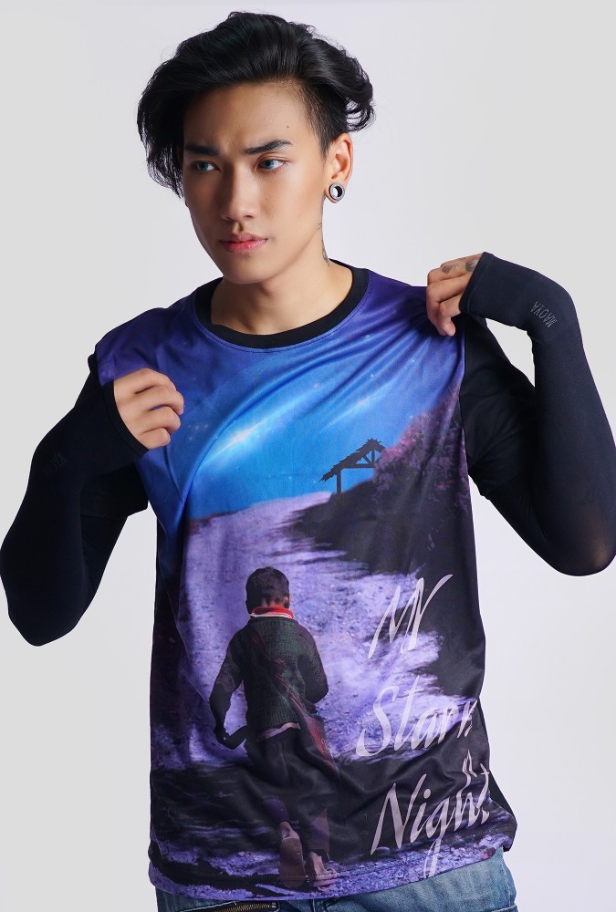 Stary Night design t-shirt Boy